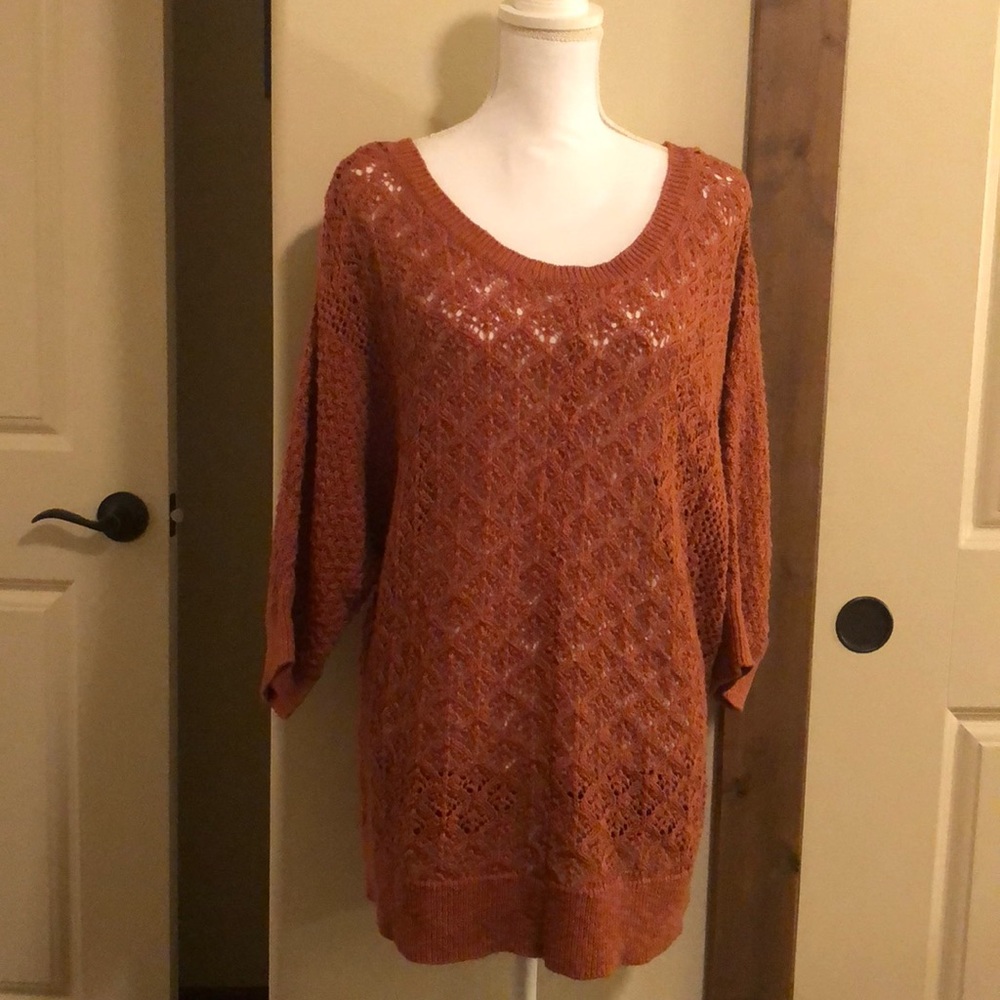 Burnt orange sweater